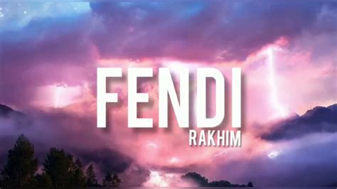 fendi rakhim lyrics deutsch|fendi lyrics romanized.